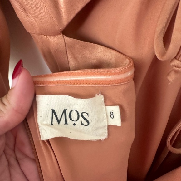 MOS The Label Ethereal Sleeved Keyhole Puff Sleeve Midi Dress Size 4 - Picture 7 of 8